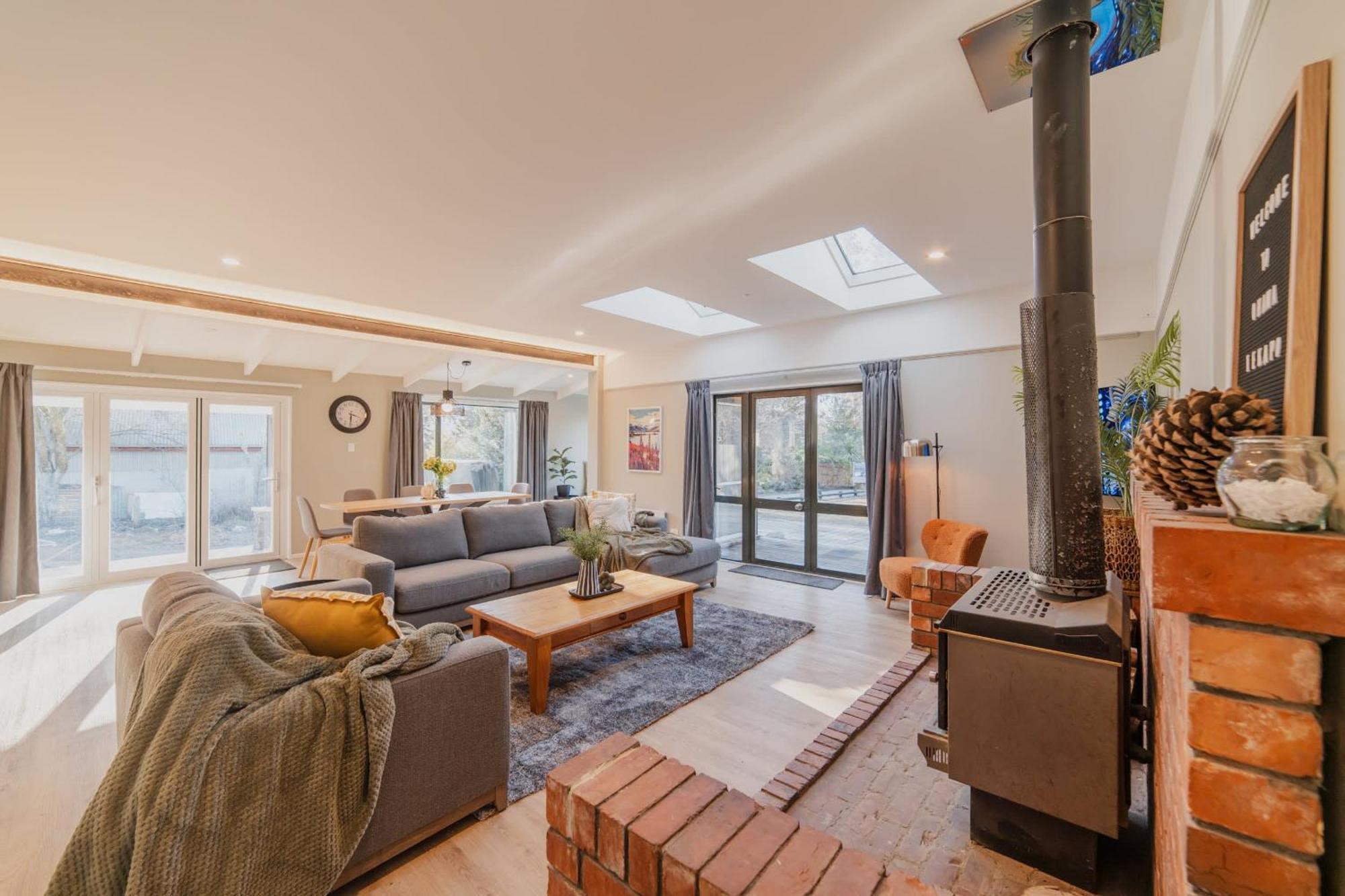 Galaxy 3Br Modern Home With Fireplace Outdoor Spa Lake Tekapo Eksteriør bilde